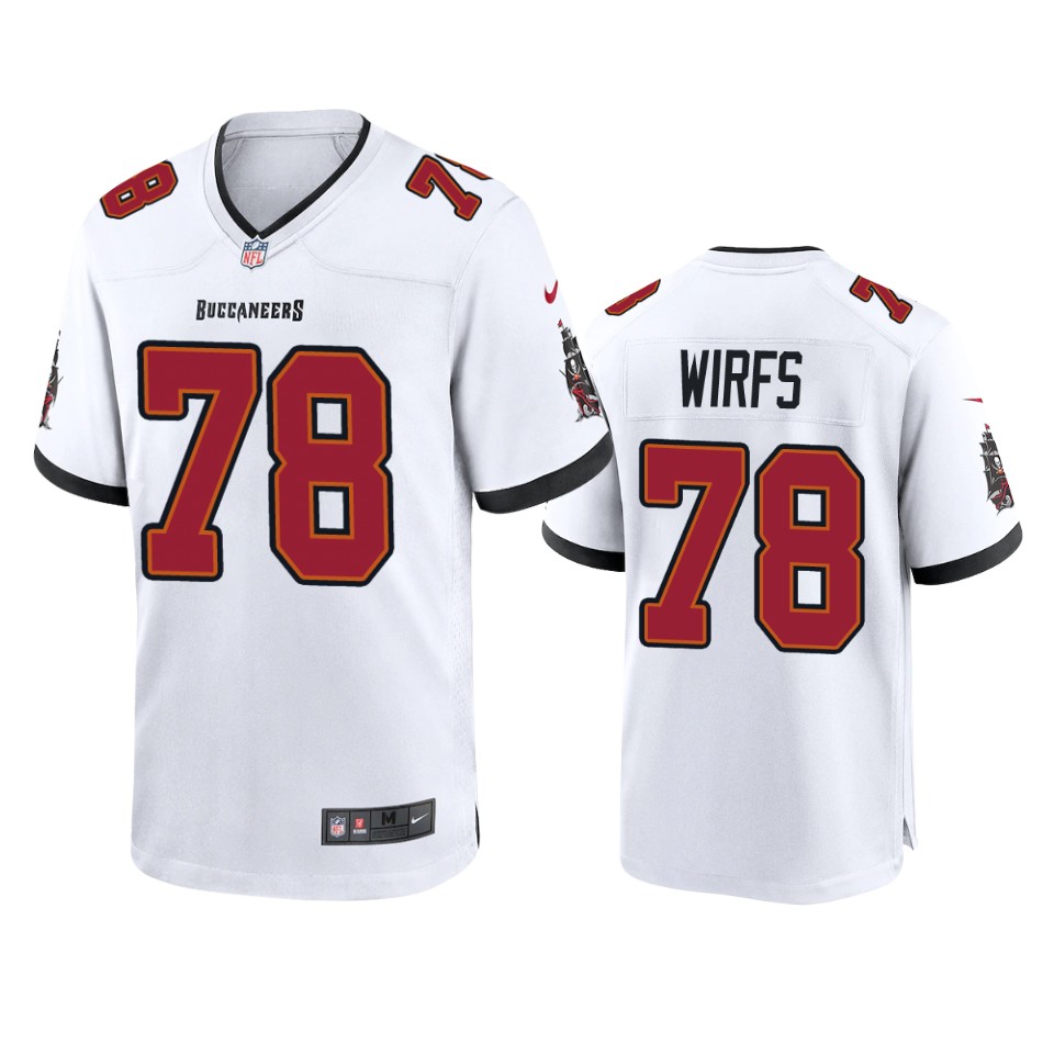 Men Nike Tampa Bay Buccaneers #78 Tristan Wirfs White 2020 NFL Draft Game Jersey
